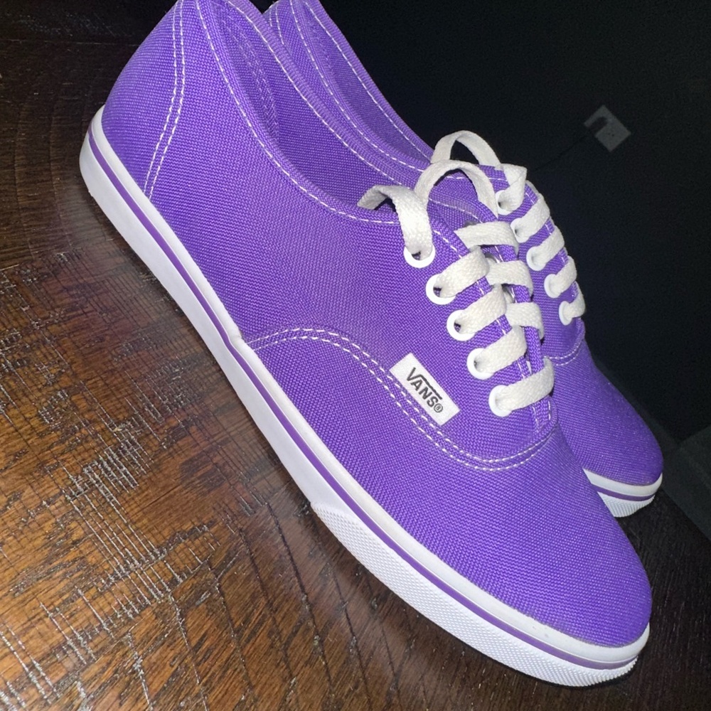 Vans Classic Purple and White Sneakers